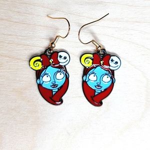 Sally, Nightmare Before Christmas, Enamel Drop Earrings